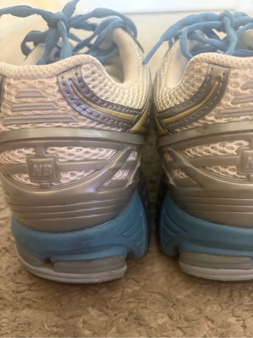 New Balance men’s 1906R White/Silver/Blue U1906RNJ Sz 11.5 NO BOX pre own as is - Picture 7 of 7